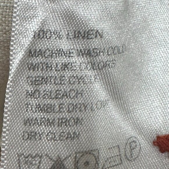 Tommy Bahama Linen Bermuda Shorts‎ Beige Summer Outdoor Preppy Golf Large Tall - Picture 8 of 8